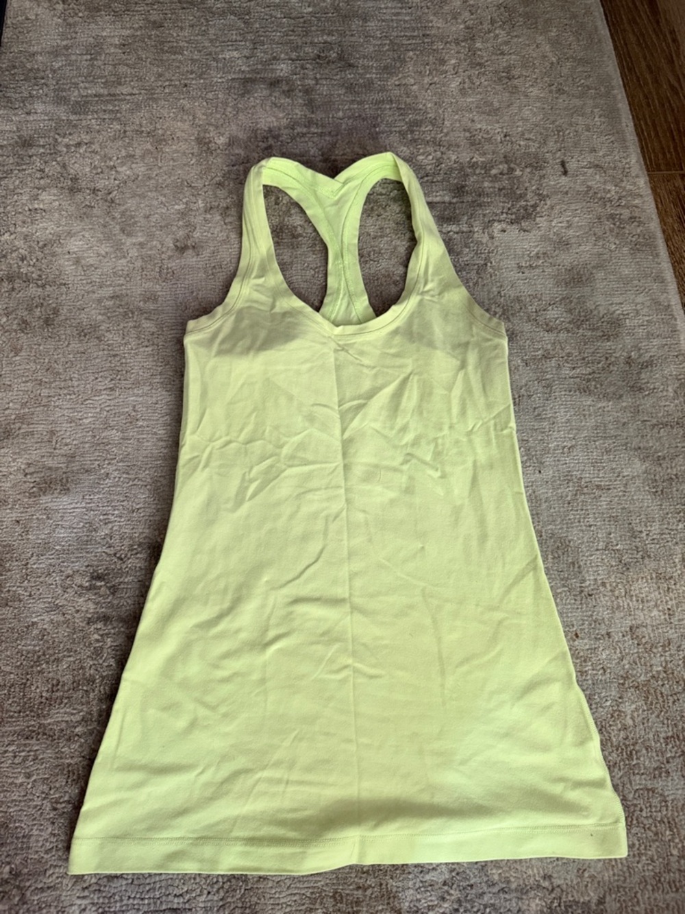 Lululemon Lime Green Racerback Tank Top